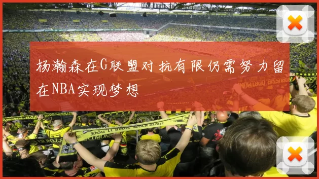 杨瀚森在G联盟对抗有限仍需努力留在NBA实现梦想
